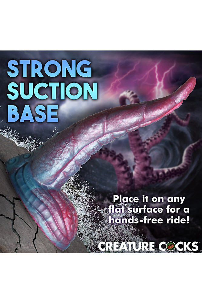 XR Brands - Creature Cocks - Tentacle Cock Silicone Dildo - Pink/Blue - Stag Shop
