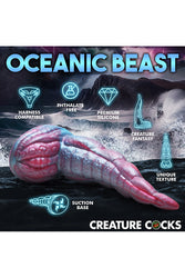 XR Brands - Creature Cocks - Tentacle Cock Silicone Dildo - Pink/Blue - Stag Shop