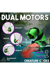 XR Brands - Creature Cocks - Tongue Lasher Dual Vibrator - Stag Shop