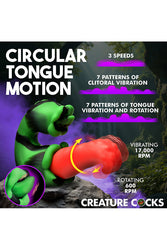 XR Brands - Creature Cocks - Tongue Lasher Dual Vibrator - Stag Shop