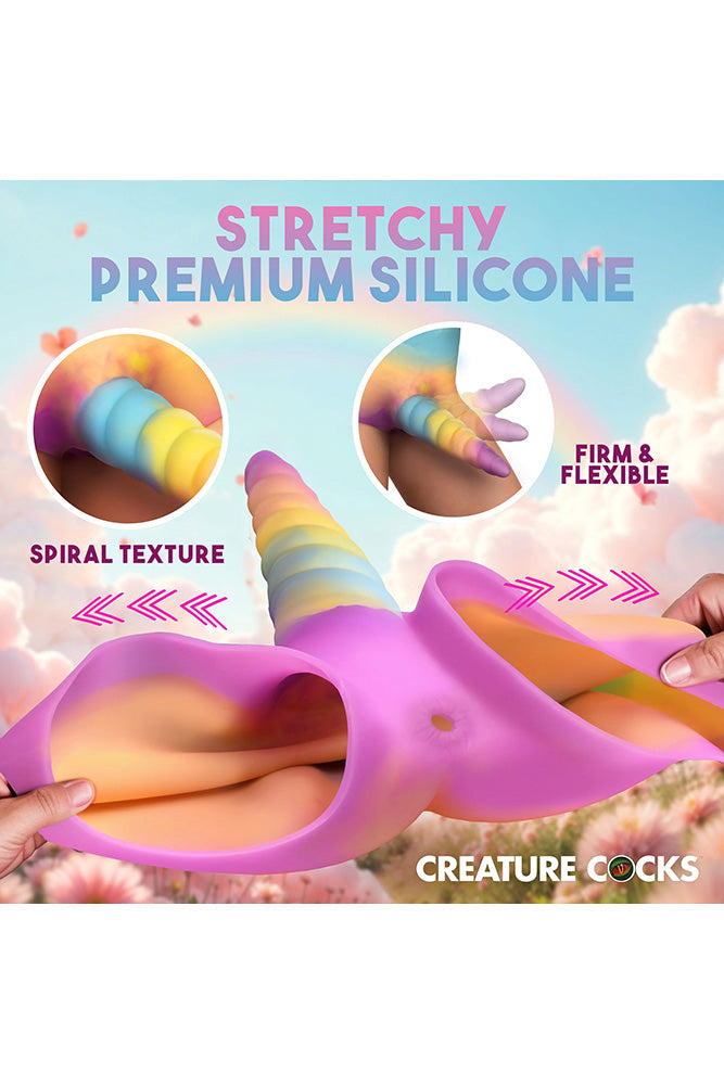 XR Brands - Creature Cocks - Unicorn Silicone Strap-On Briefs - Stag Shop