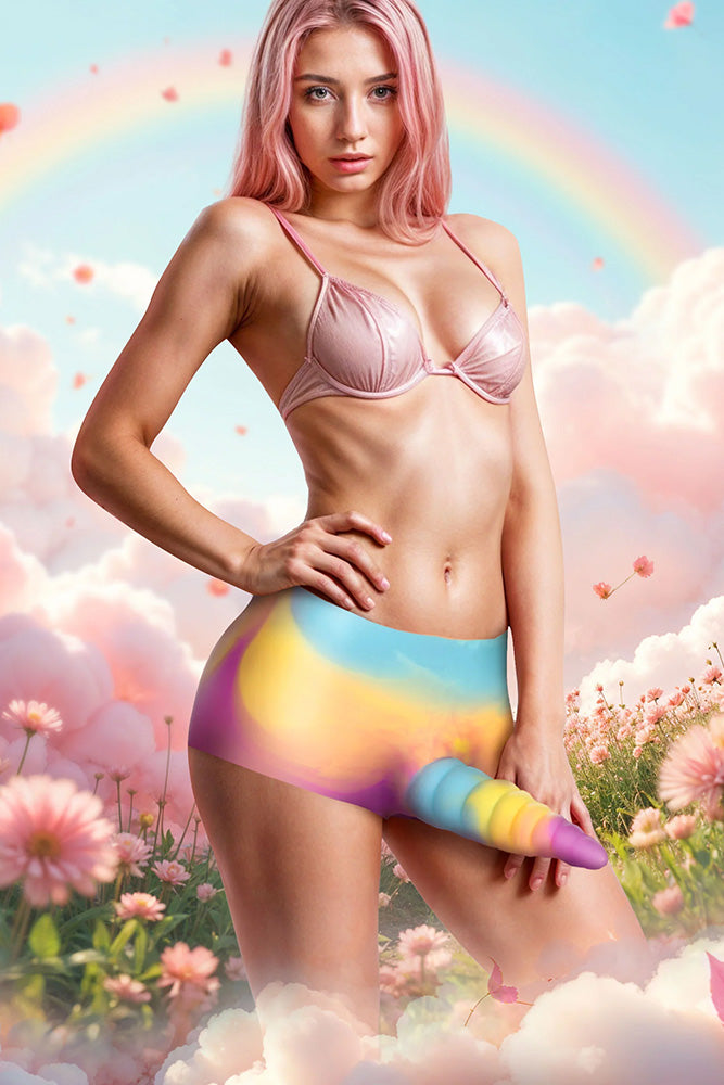XR Brands - Creature Cocks - Unicorn Silicone Strap-On Briefs