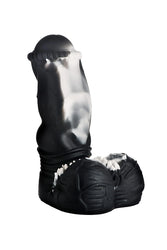 XR Brands - Creature Cocks - Venom Silicone Dildo - Black/White - Stag Shop