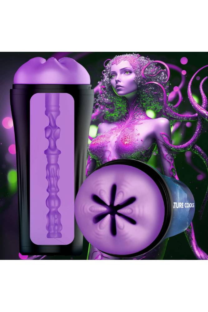 XR Brands - Creature Cocks - Wormhole Alien Stroker - Purple - Stag Shop