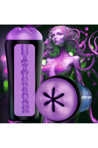 Thumbnail for XR Brands - Creature Cocks - Wormhole Alien Stroker - Purple - Stag Shop