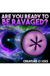 XR Brands - Creature Cocks - Wormhole Alien Stroker - Purple - Stag Shop