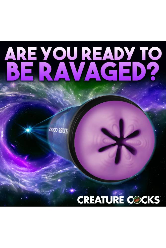 XR Brands - Creature Cocks - Wormhole Alien Stroker - Purple - Stag Shop