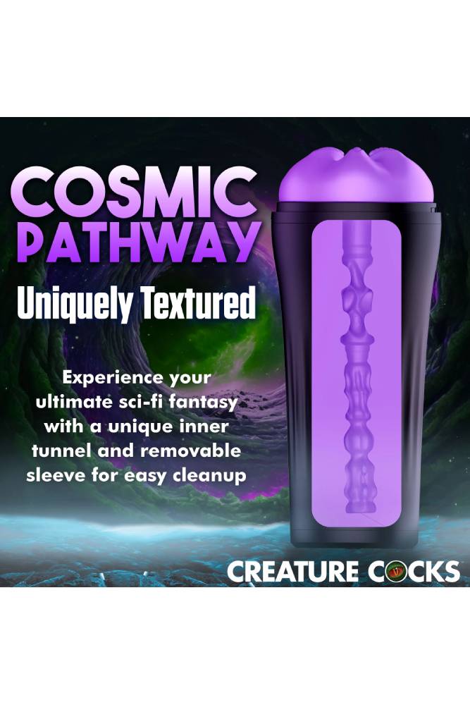 XR Brands - Creature Cocks - Wormhole Alien Stroker - Purple - Stag Shop