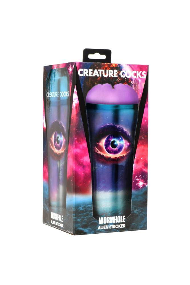 XR Brands - Creature Cocks - Wormhole Alien Stroker - Purple - Stag Shop