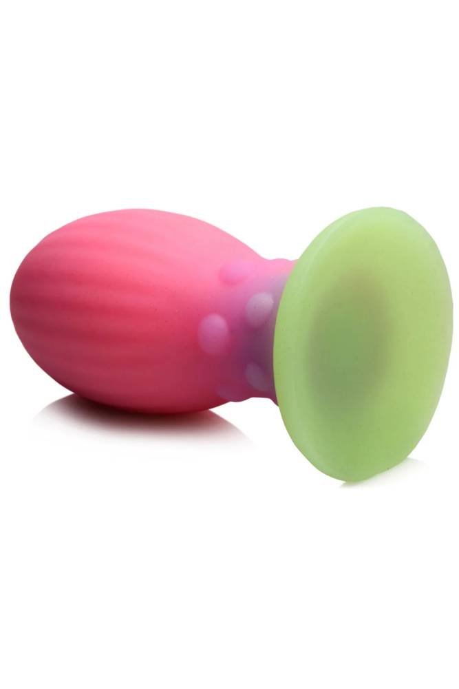 XR Brands - Creature Cock - XL Xeno Egg Glow In The Dark Silicone Egg - Multicolour - Stag Shop