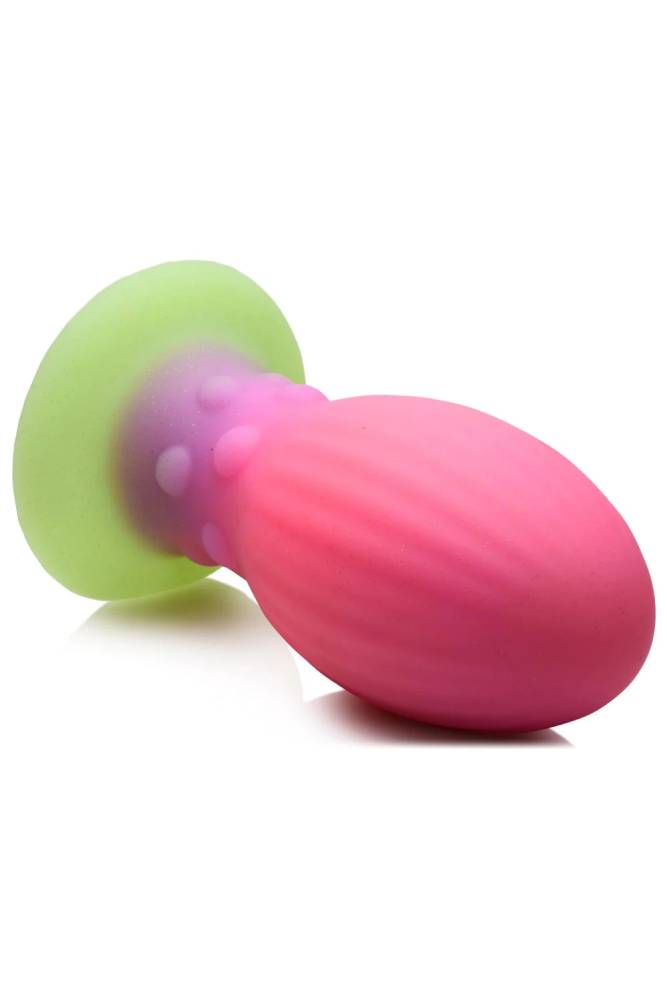 XR Brands - Creature Cock - XL Xeno Egg Glow In The Dark Silicone Egg - Multicolour - Stag Shop