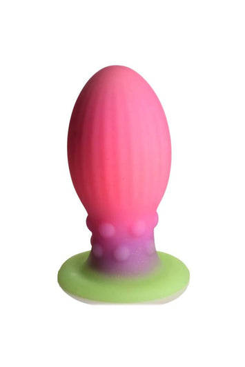 XR Brands - Creature Cock - XL Xeno Egg Glow In The Dark Silicone Egg - Multicolour - Stag Shop