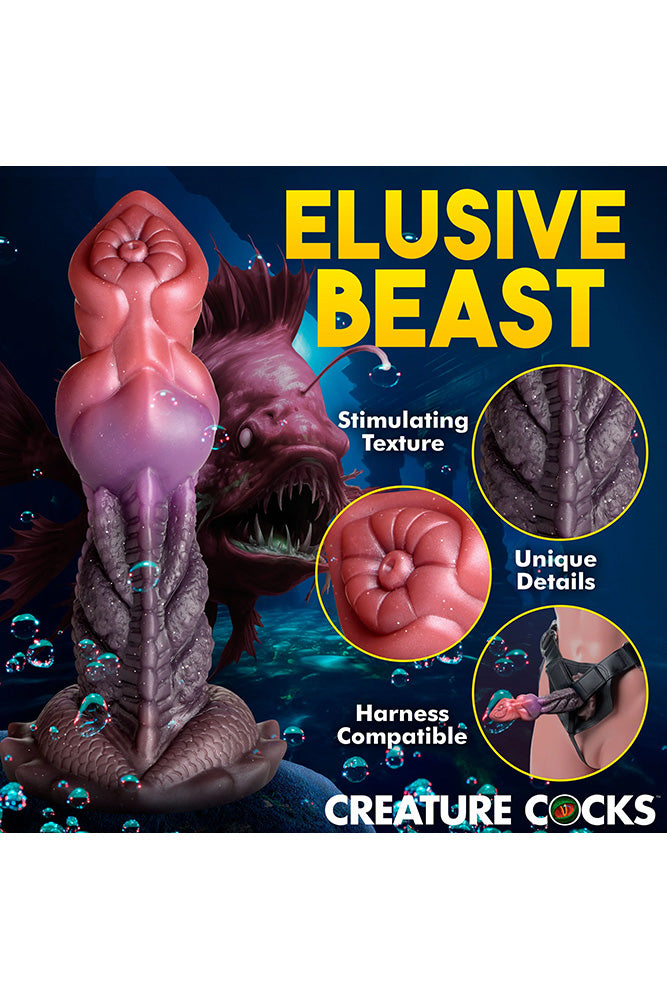 XR Brands - Creature Cocks - Deep Diver Silicone Dildo - Multicolour - Stag Shop
