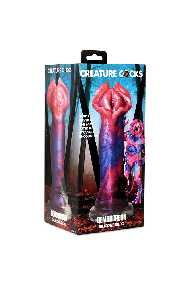 XR Brands - Creature Cocks - Demogorgon Silicone Dildo - Multicolour - Stag Shop
