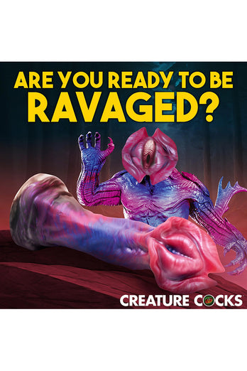 XR Brands - Creature Cocks - Demogorgon Silicone Dildo - Multicolour - Stag Shop