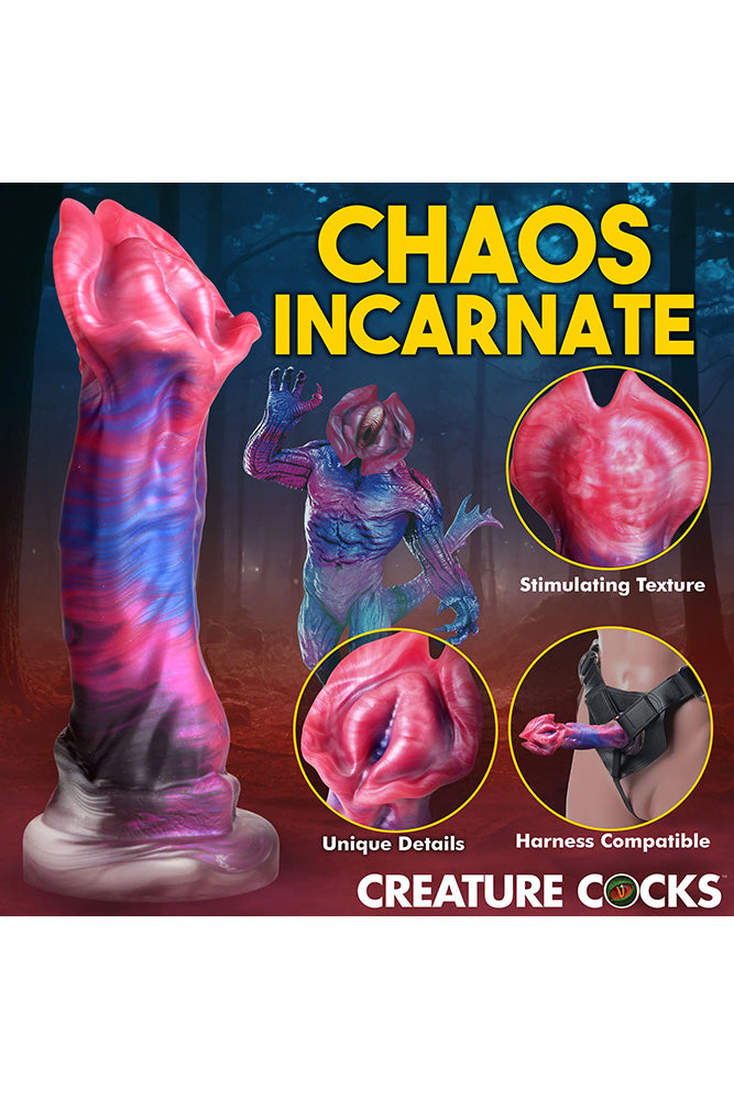 XR Brands - Creature Cocks - Demogorgon Silicone Dildo - Multicolour - Stag Shop