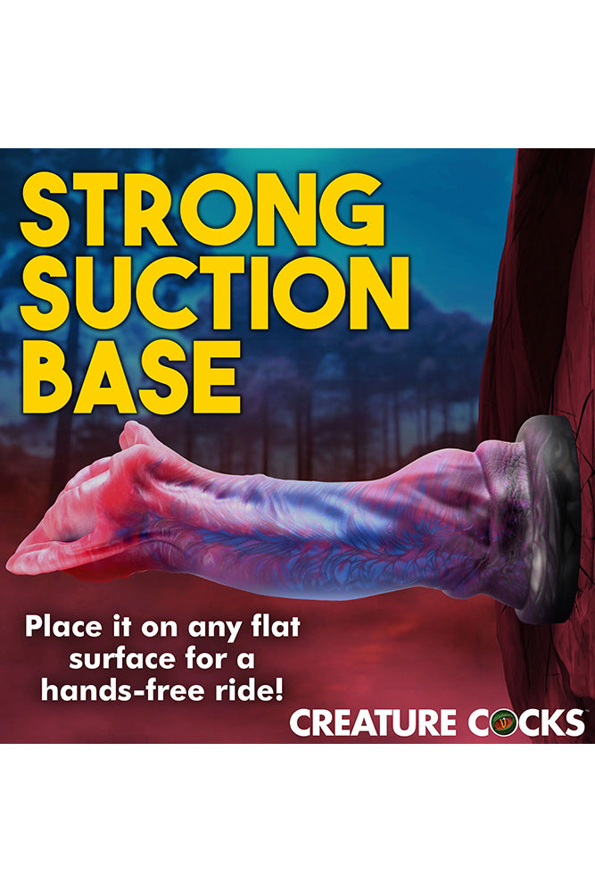 XR Brands - Creature Cocks - Demogorgon Silicone Dildo - Multicolour - Stag Shop