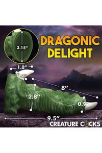 Thumbnail for XR Brands - Creature Cocks - Dragon Claw Silicone Dildo - Green