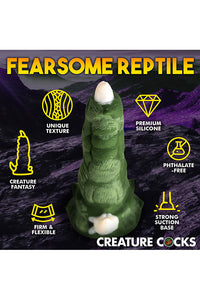 Thumbnail for XR Brands - Creature Cocks - Dragon Claw Silicone Dildo - Green