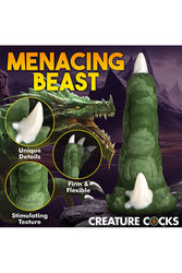 XR Brands - Creature Cocks - Dragon Claw Silicone Dildo - Green - Stag Shop