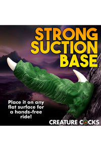 Thumbnail for XR Brands - Creature Cocks - Dragon Claw Silicone Dildo - Green