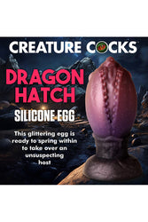 XR Brands - Creature Cocks - Dragon Hatch Silicone Egg Dildo - Multicolour - Various Sizes - Stag Shop