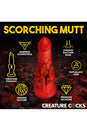 XR Brands - Creature Cocks - Fire Hound Silicone Dildo - Red - Various Sizes - Stag Shop