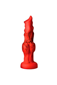 Thumbnail for XR Brands - Creature Cocks - Fire Hound Silicone Dildo - Red - Various Sizes