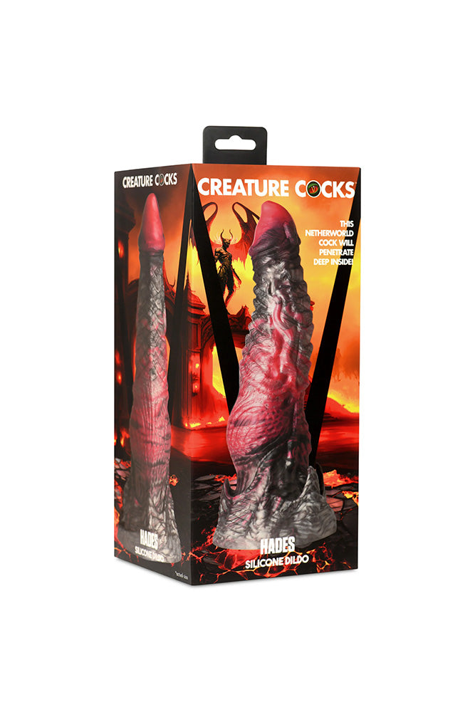 XR Brands - Creature Cocks - Hades Silicone Dildo - Multicolour - Various Sizes - Stag Shop