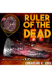 Thumbnail for XR Brands - Creature Cocks - Hades Silicone Dildo - Multicolour - Various Sizes