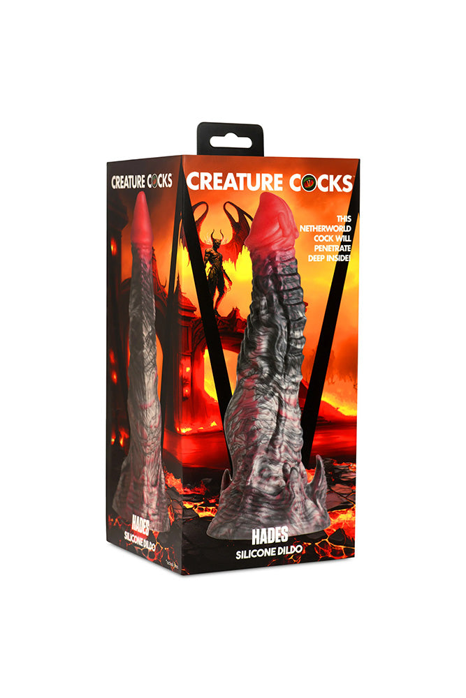 XR Brands - Creature Cocks - Hades Silicone Dildo - Multicolour - Various Sizes - Stag Shop