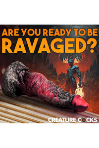 Thumbnail for XR Brands - Creature Cocks - Hades Silicone Dildo - Multicolour - Various Sizes