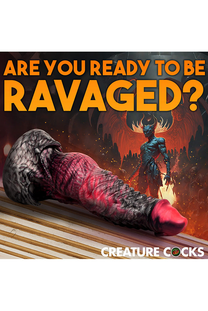 XR Brands - Creature Cocks - Hades Silicone Dildo - Multicolour - Various Sizes - Stag Shop