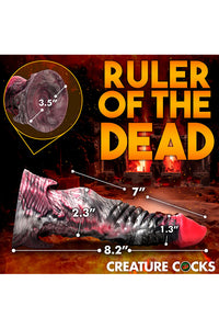 Thumbnail for XR Brands - Creature Cocks - Hades Silicone Dildo - Multicolour - Various Sizes