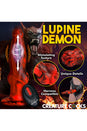 XR Brands - Creature Cocks - Hell Wolf Thrusting & Vibrating Silicone Dildo - Red - Stag Shop