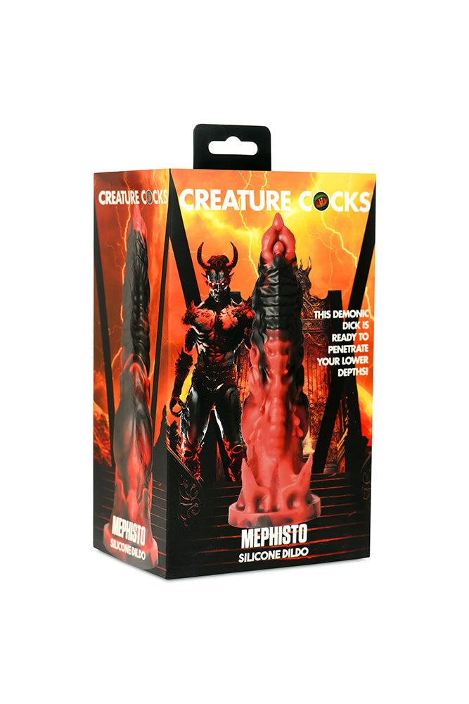 XR Brands - Creature Cocks - Mephisto Silicone Dildo - Multicolour - Stag Shop