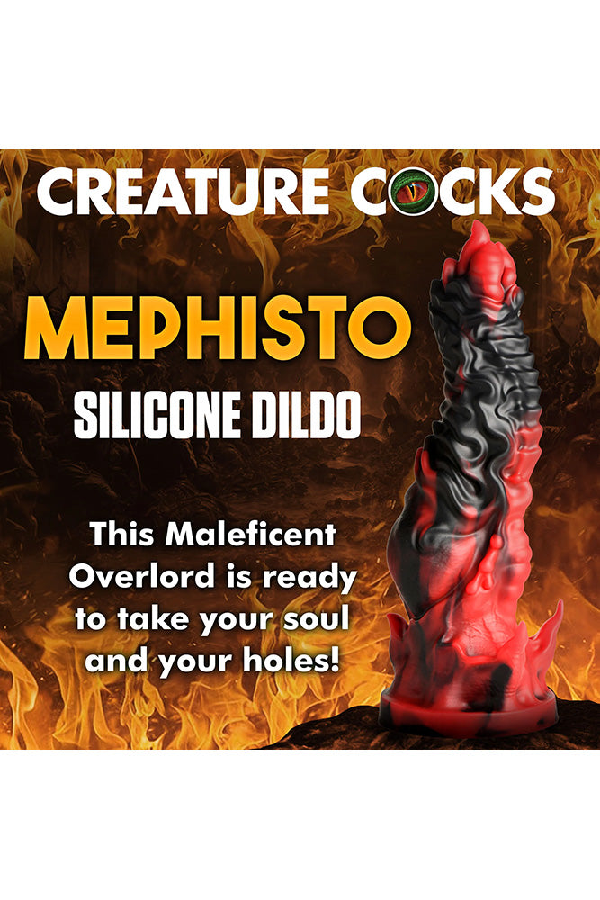 XR Brands - Creature Cocks - Mephisto Silicone Dildo - Multicolour - Stag Shop