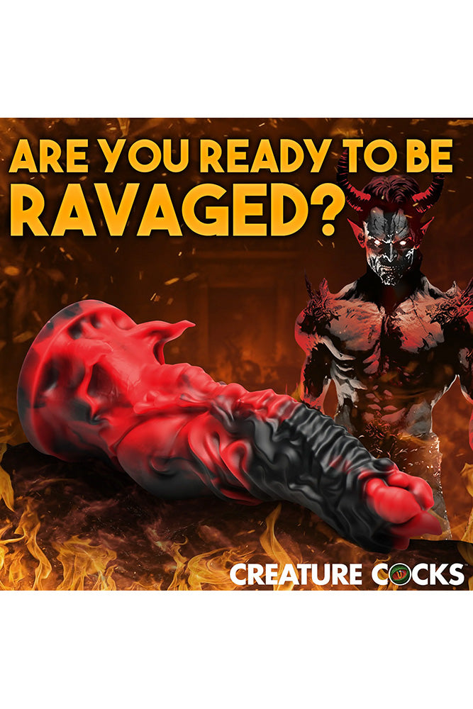 XR Brands - Creature Cocks - Mephisto Silicone Dildo - Multicolour - Stag Shop