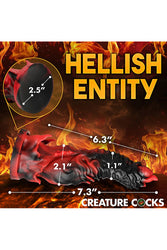XR Brands - Creature Cocks - Mephisto Silicone Dildo - Multicolour - Stag Shop