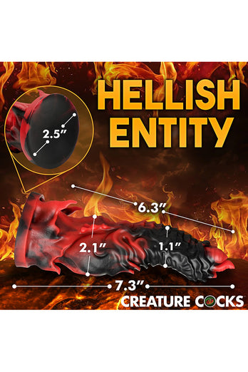 XR Brands - Creature Cocks - Mephisto Silicone Dildo - Multicolour - Stag Shop