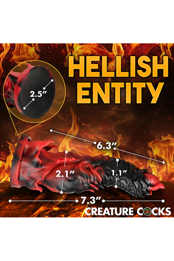 XR Brands - Creature Cocks - Mephisto Silicone Dildo - Multicolour - Stag Shop