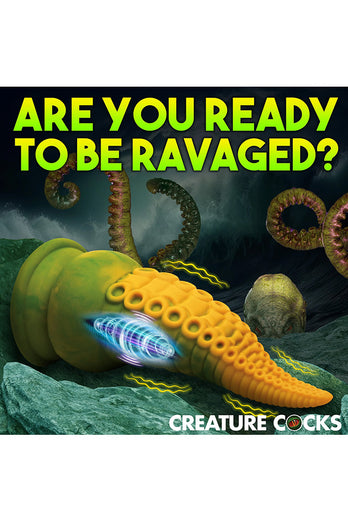 XR Brands - Creature Cocks - Monstropus 2.0 Vibrating Tentacle Silicone Dildo - Multicolour - Stag Shop
