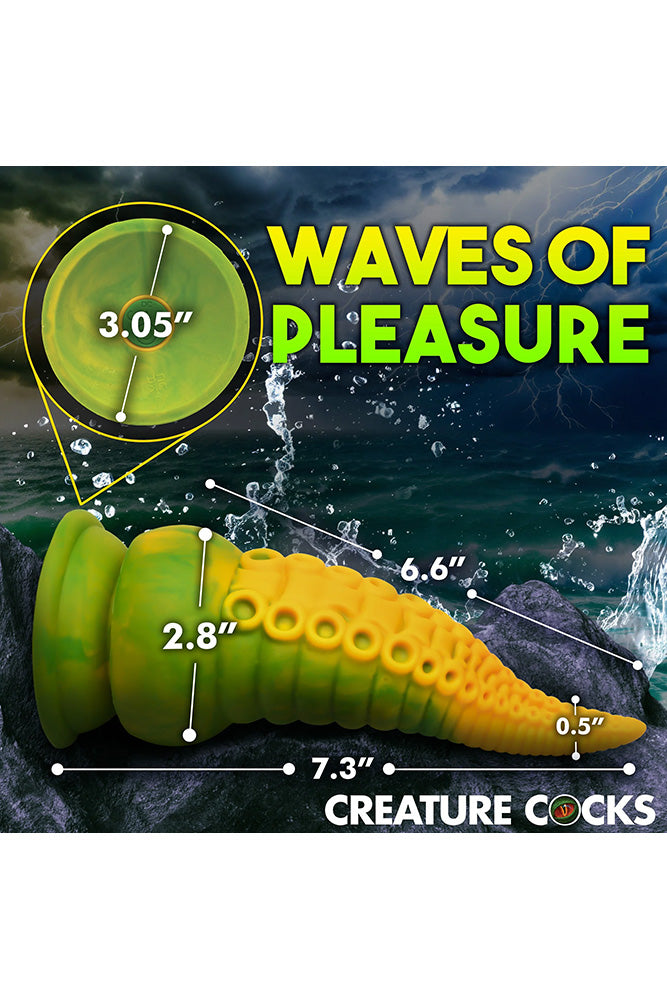 XR Brands - Creature Cocks - Monstropus 2.0 Vibrating Tentacle Silicone Dildo - Multicolour