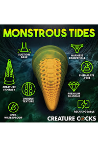 Thumbnail for XR Brands - Creature Cocks - Monstropus 2.0 Vibrating Tentacle Silicone Dildo - Multicolour