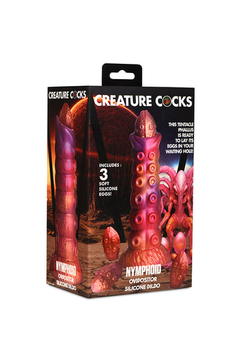 XR Brands - Creature Cocks - Nymphoid Ovipositor Silicone Dildo - Multicolour - Stag Shop