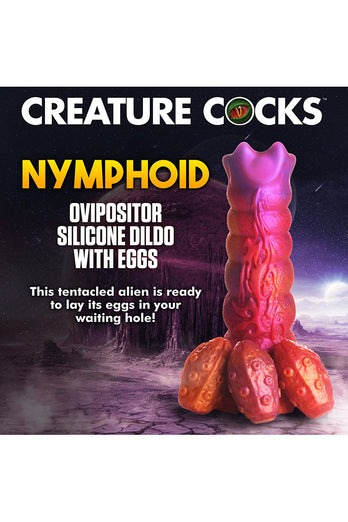 XR Brands - Creature Cocks - Nymphoid Ovipositor Silicone Dildo - Multicolour - Stag Shop