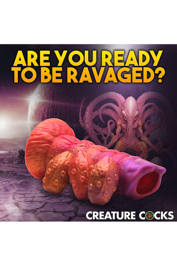 XR Brands - Creature Cocks - Nymphoid Ovipositor Silicone Dildo - Multicolour - Stag Shop