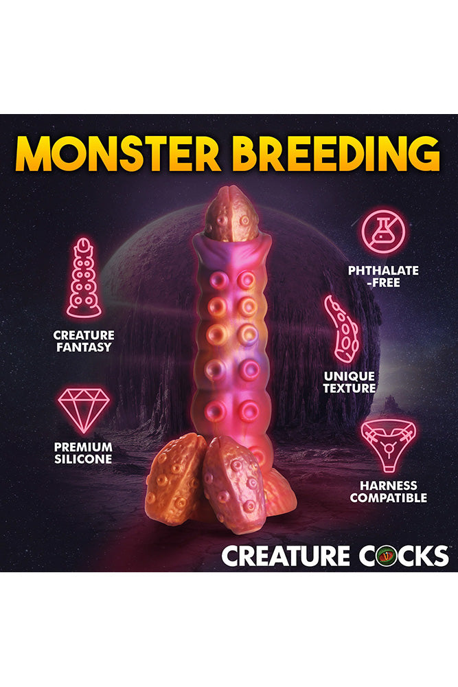 XR Brands - Creature Cocks - Nymphoid Ovipositor Silicone Dildo - Multicolour