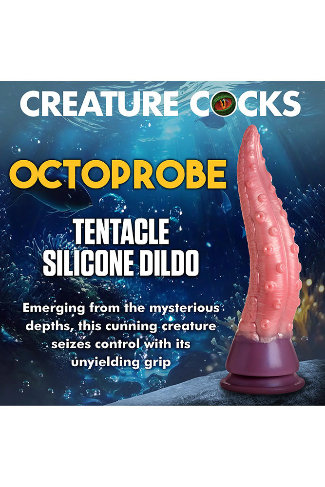 XR Brands - Creature Cocks - Octoprobe Tentacle Silicone Dildo - Pink - Stag Shop