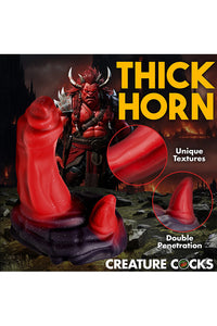 Thumbnail for XR Brands - Creature Cocks - Ogre Silicone Dildo - Red